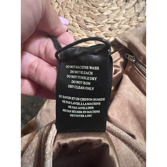 Blank NYC Womens Skirt Brown 100% Leather Size 27 NWT - Picture 9 of 10